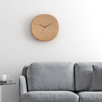 Contemporary clock / wall-mounted / analog...