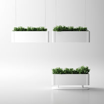 Aluminum planter / rectangular / contemporary...