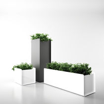 Aluminum planter / rectangular / contemporary...