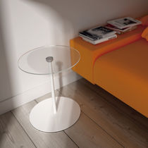 Contemporary side table / lacquered MDF...