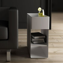 Contemporary side table / steel / steel...