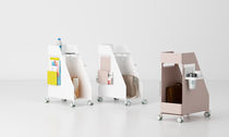 Office service trolley / commercial / steel