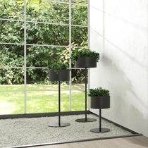 Aluminum planter / round / contemporary...