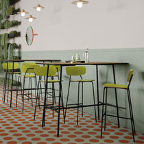Contemporary bar chair / laminate / wood...