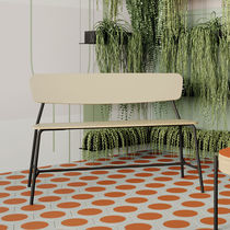 Contemporary bench / metal / laminate /...