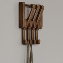 Wall-mounted coat rack / contemporary /...
