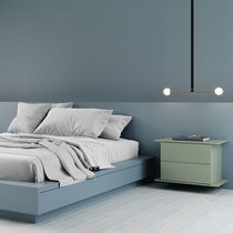 Contemporary bedside table / wood veneer...