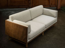 Contemporary sofa / ash / laminate