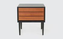 Contemporary bedside table / wooden / rectangular...