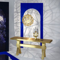 Pendant lamp / contemporary / steel / brass