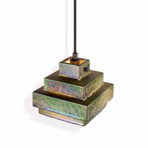 Pendant lamp / contemporary / stone / halogen
