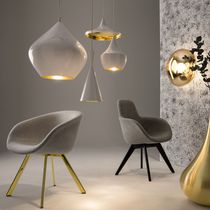 Contemporary visitor chair / upholstered...