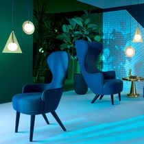 Contemporary dining chair / upholstered...