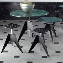 Contemporary stool / steel / cast iron /...