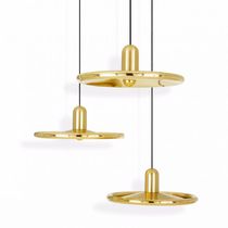 Pendant lamp / brass / contemporary / LED