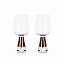 Wine glass / blown glass / commercial