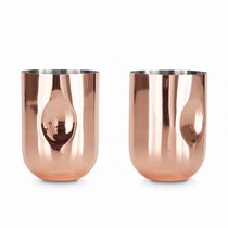 Cocktail glass / stainless steel / commercial