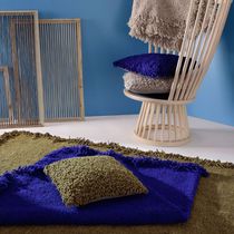 Chair cushion / square / plain / wool