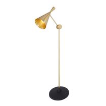 Floor-standing lamp / contemporary / brass...