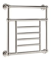 Hot water towel radiator / metal / contemporary...