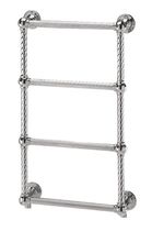 Hot water towel radiator / metal / contemporary...
