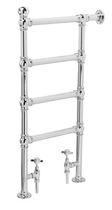 Hot water towel radiator / metal / contemporary...