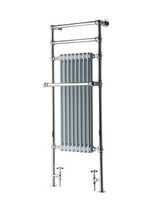 Hot water towel radiator / metal / contemporary...