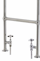 Hot water towel radiator / metal / contemporary...