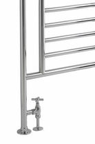 Hot water towel radiator / metal / contemporary...