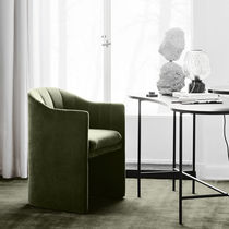 Contemporary chair / upholstered / fabric...