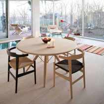Contemporary table / solid wood / wooden...