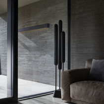 Floor-standing lamp / metal / smoked glass...