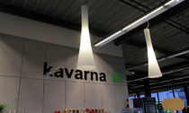 Pendant lamp / glass / blown glass / contemporary