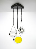 Contemporary chandelier / blown glass /...