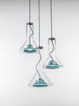 Contemporary chandelier / blown glass /...