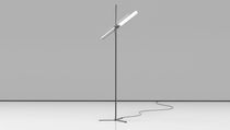 Floor-standing lamp / blown glass / metal...