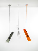 Pendant lamp / glass / contemporary / gray