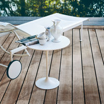Contemporary side table / acrylic / Solid...