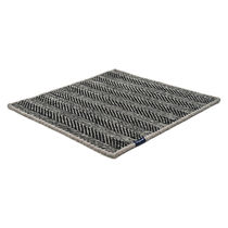 Contemporary rug / striped / wool / rectangular