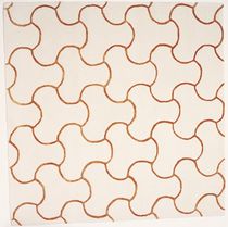 Contemporary rug / patterned / wool / silk