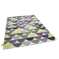 Contemporary rug / patterned / wool / silk