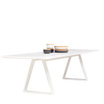 Contemporary table / laminate / metal base...