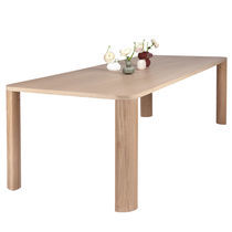 Contemporary dining table / wood veneer...