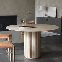 Contemporary table / wood veneer / oak /...