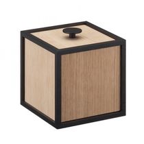 MDF storage box / wood veneer / lacquered...