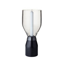 Glass candle holder / marble / by Christian...