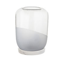 Glass candle holder / marble / by Arik Levy