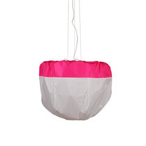 Pendant lamp / contemporary / fabric / compact...