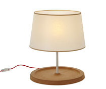 Table lamp / contemporary / fabric / wooden