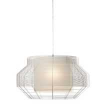 Pendant lamp / metal / contemporary / compact...